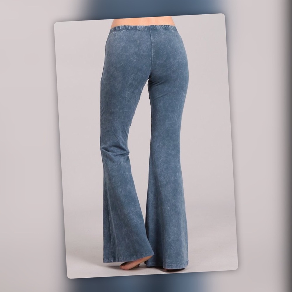 Soft Denim Cotton Blend Comfy Lounge Yoga Leggings - Picture 5 of 6